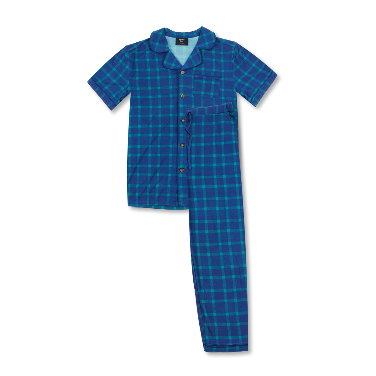 Men's Check Bamboo Pyjama Set